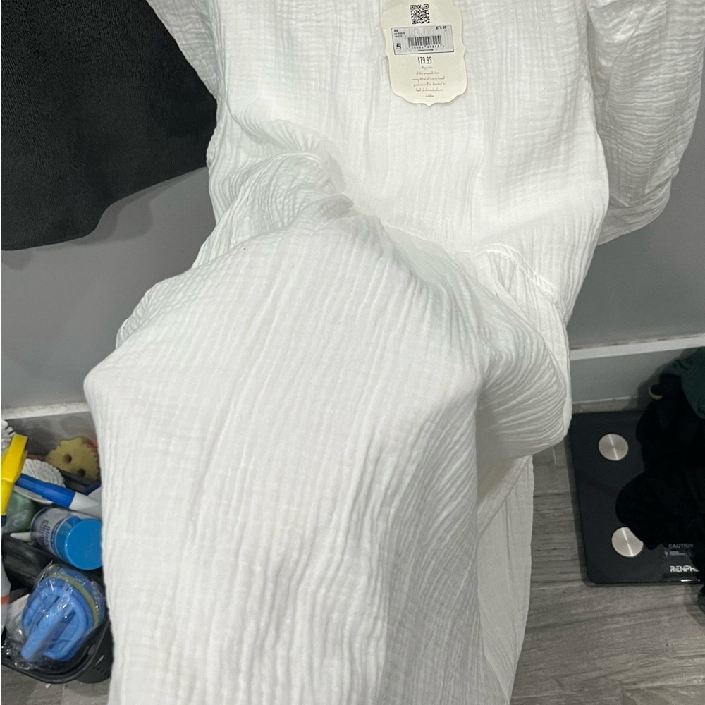 Altard State White Gauze Dress SZ Medium - Picture 8 of 8